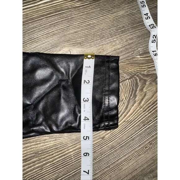 BP Womens High Waisted Faux Leather Pull-On Leggings Black Size Medium. 16 - Picture 8 of 8